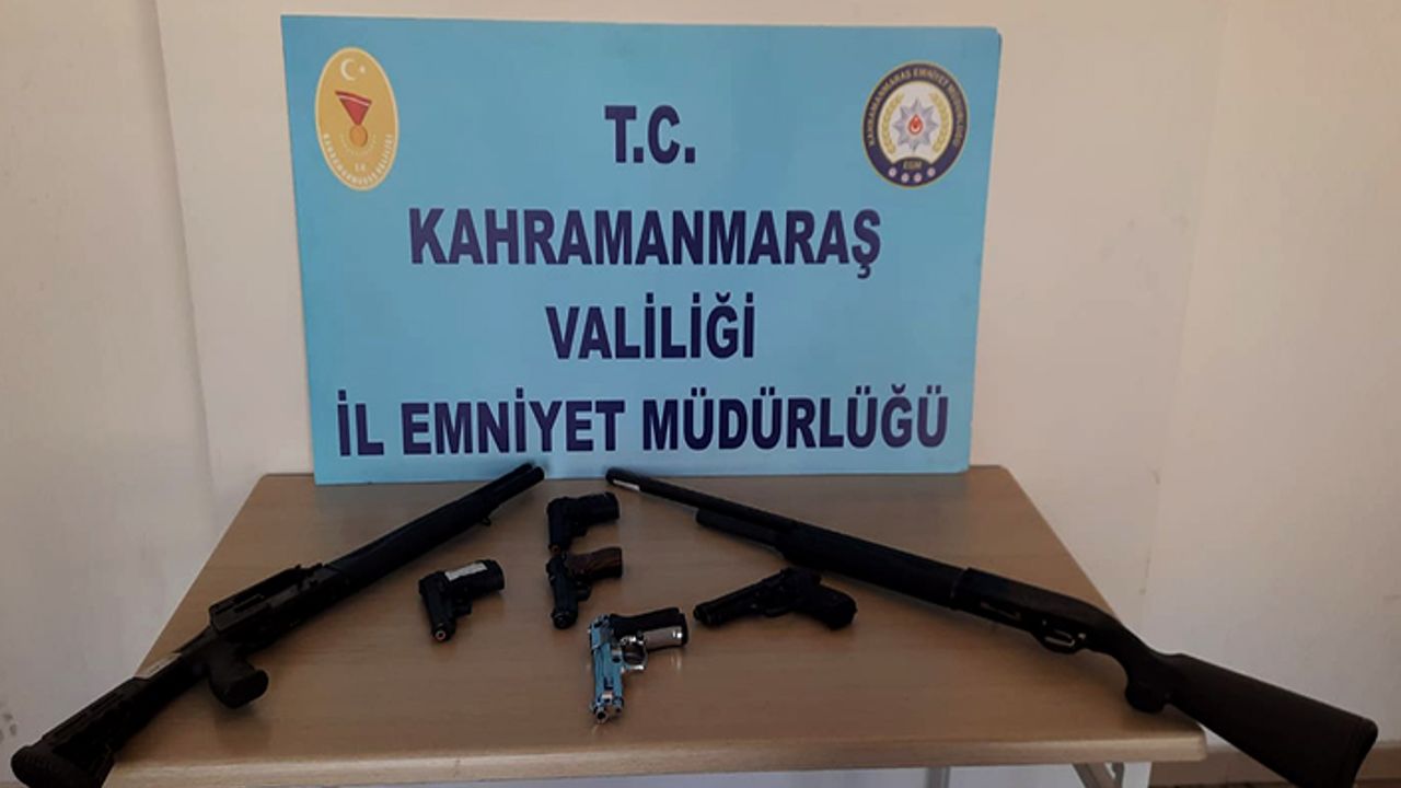 14 şüpheliden 14 silah ele geçirildi