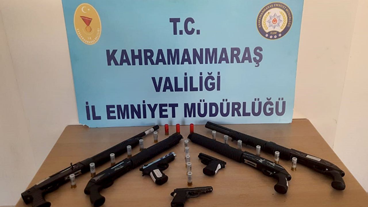 19 şüpheliden 19 silah ele geçirildi