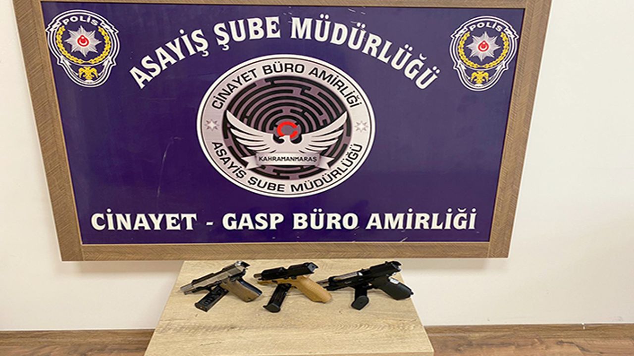 9 şüpheliden 10 silah ele geçirildi