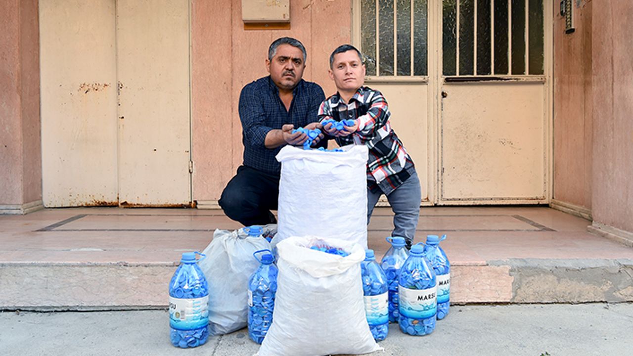 Dulkadiroğlu Belediyesi mavi kapak projesi devam ediyor