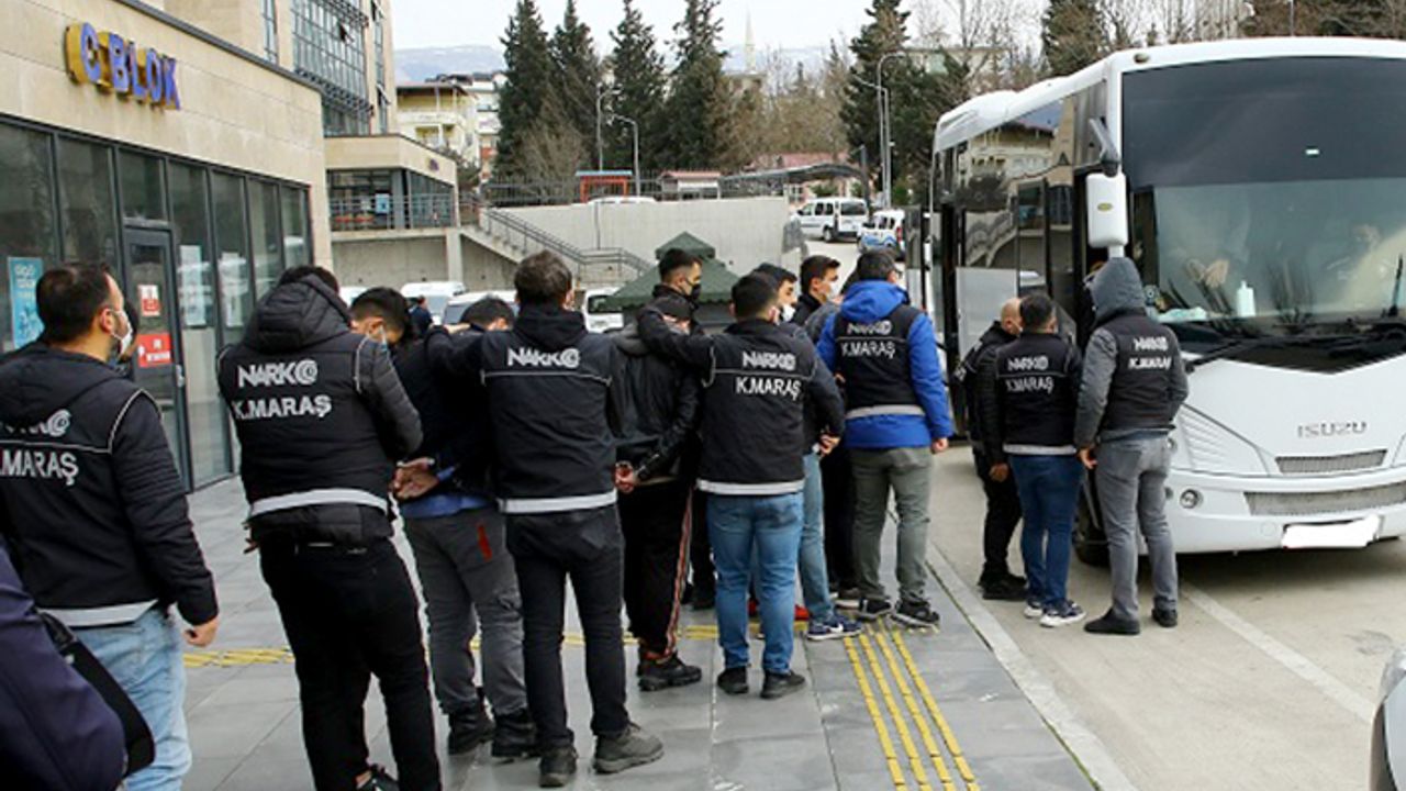 Kahramanmaraş merkezli organize suç örgütüne operasyon