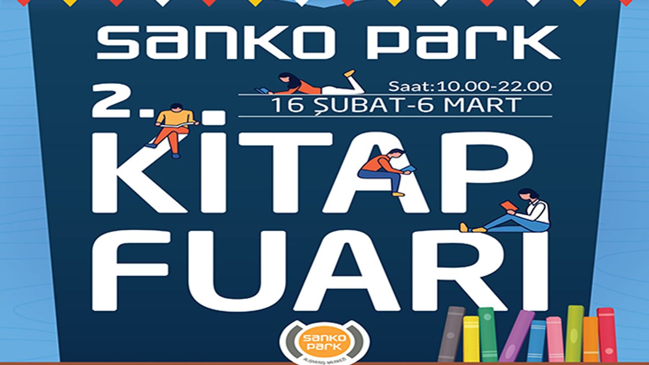 SANKO park alışveriş merkezi 2’nci kitap fuarı başlıyor