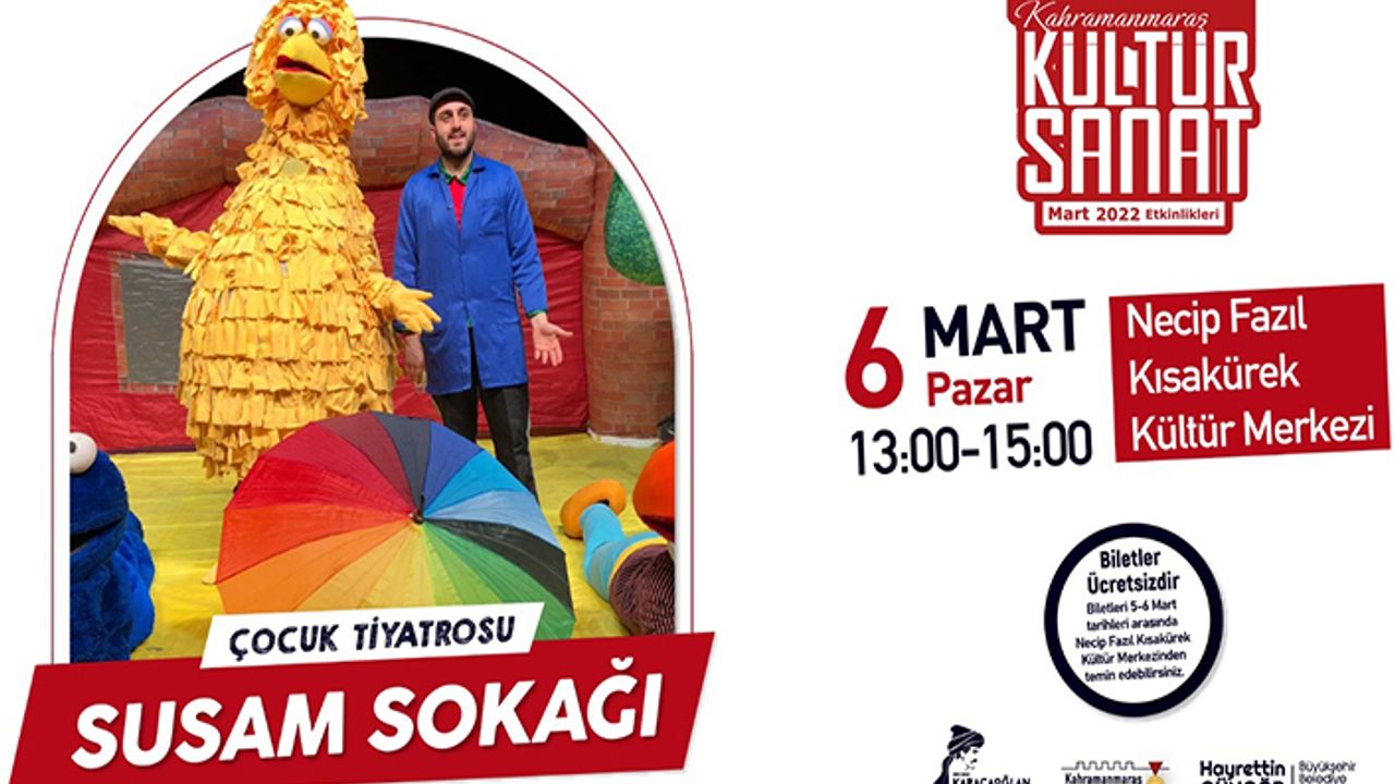 “Susam Sokağı” ile Kültür Sanat etkinlikleri başlıyor