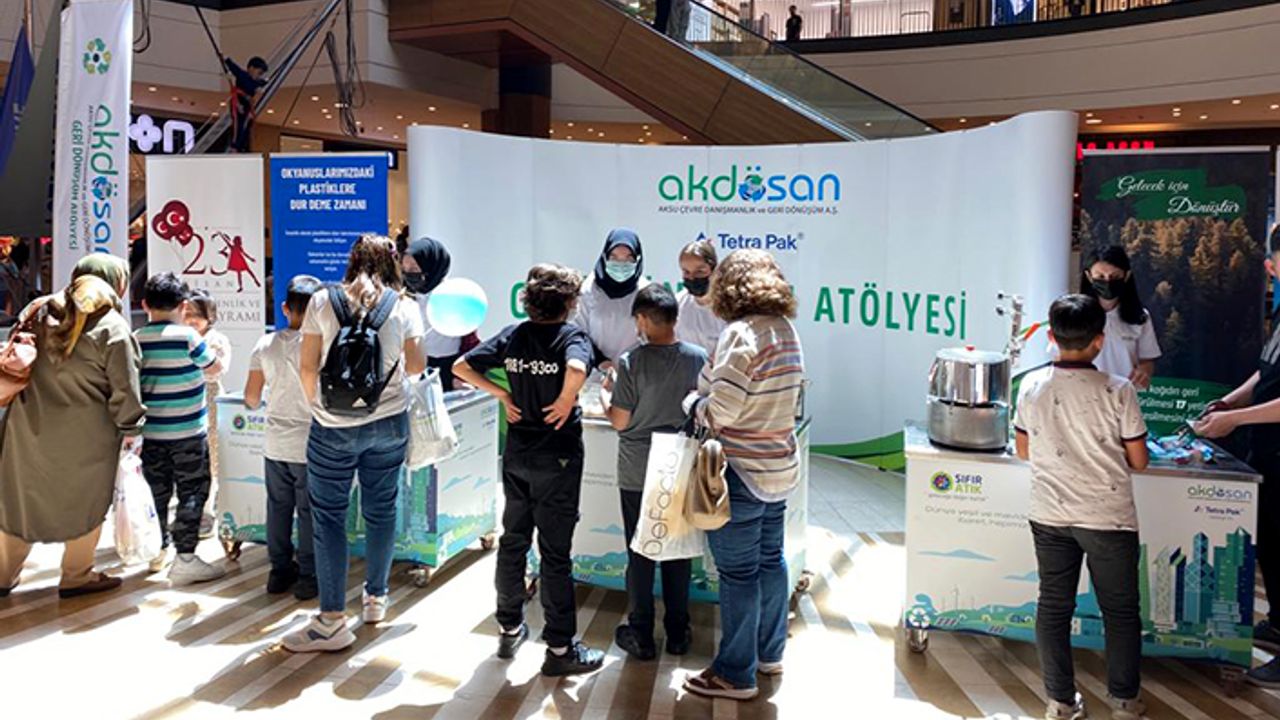 AKDÖSAN geri dönüşüm atölyesi çocuklarla buluştu