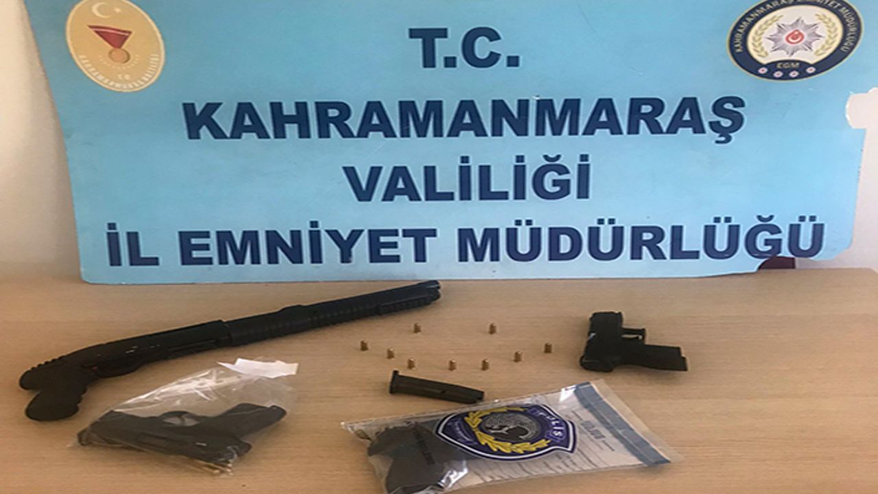 8 şüpheliden 8 silah ele geçirildi