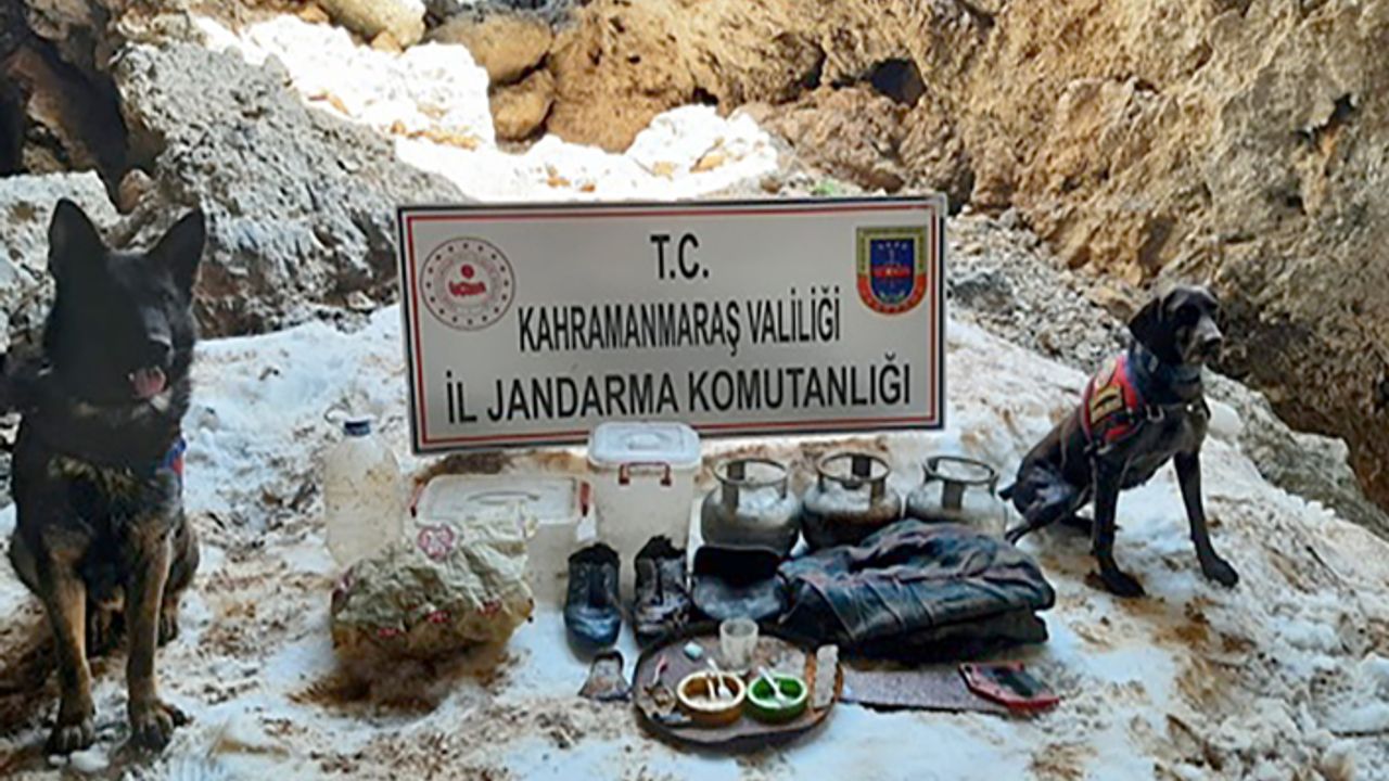 Teröristlerin kullandığı mağara imha edildi