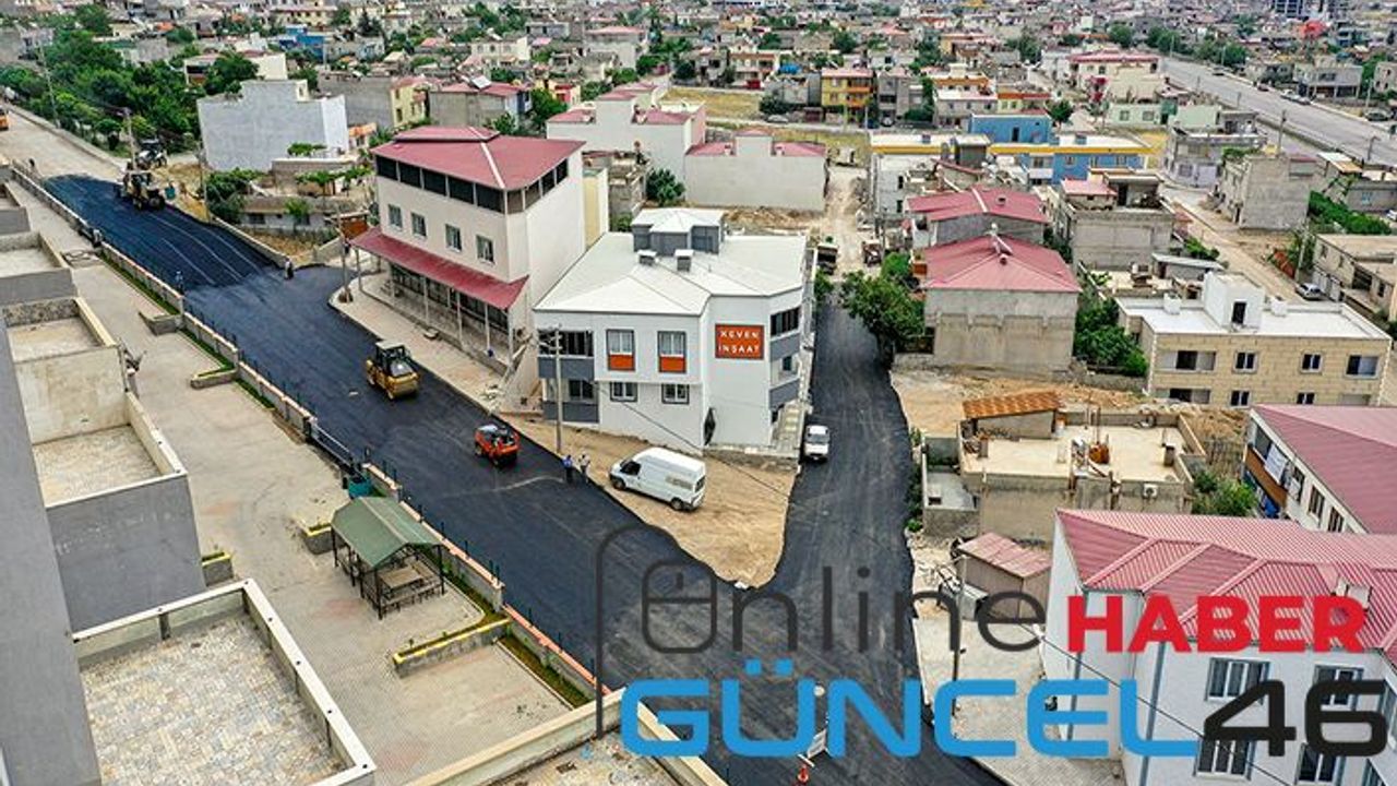 Dulkadiroğlu Belediyesi asfalt çalışmalarını sürdürüyor