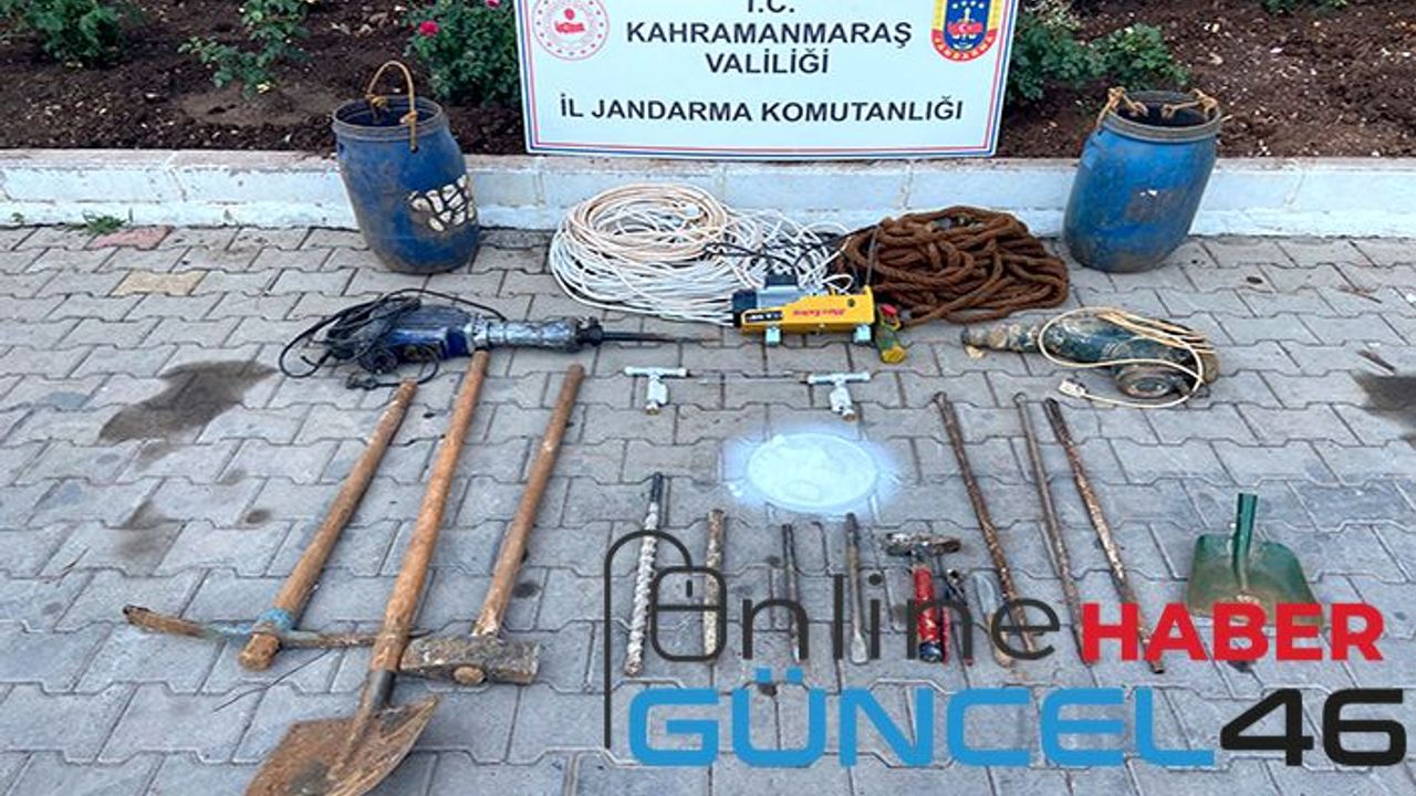 Patlayıcıyla define arayan 3 kişi yakalandı