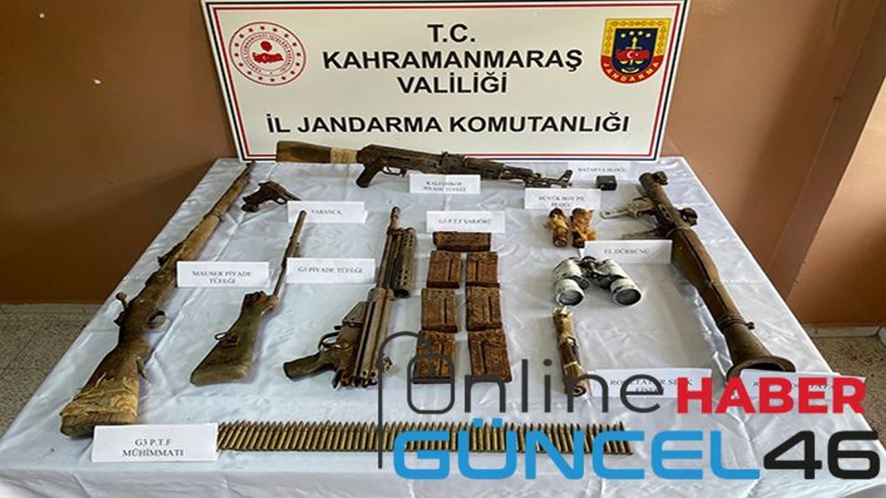 Teröristlere ait silah ve mühimmat ele geçirildi
