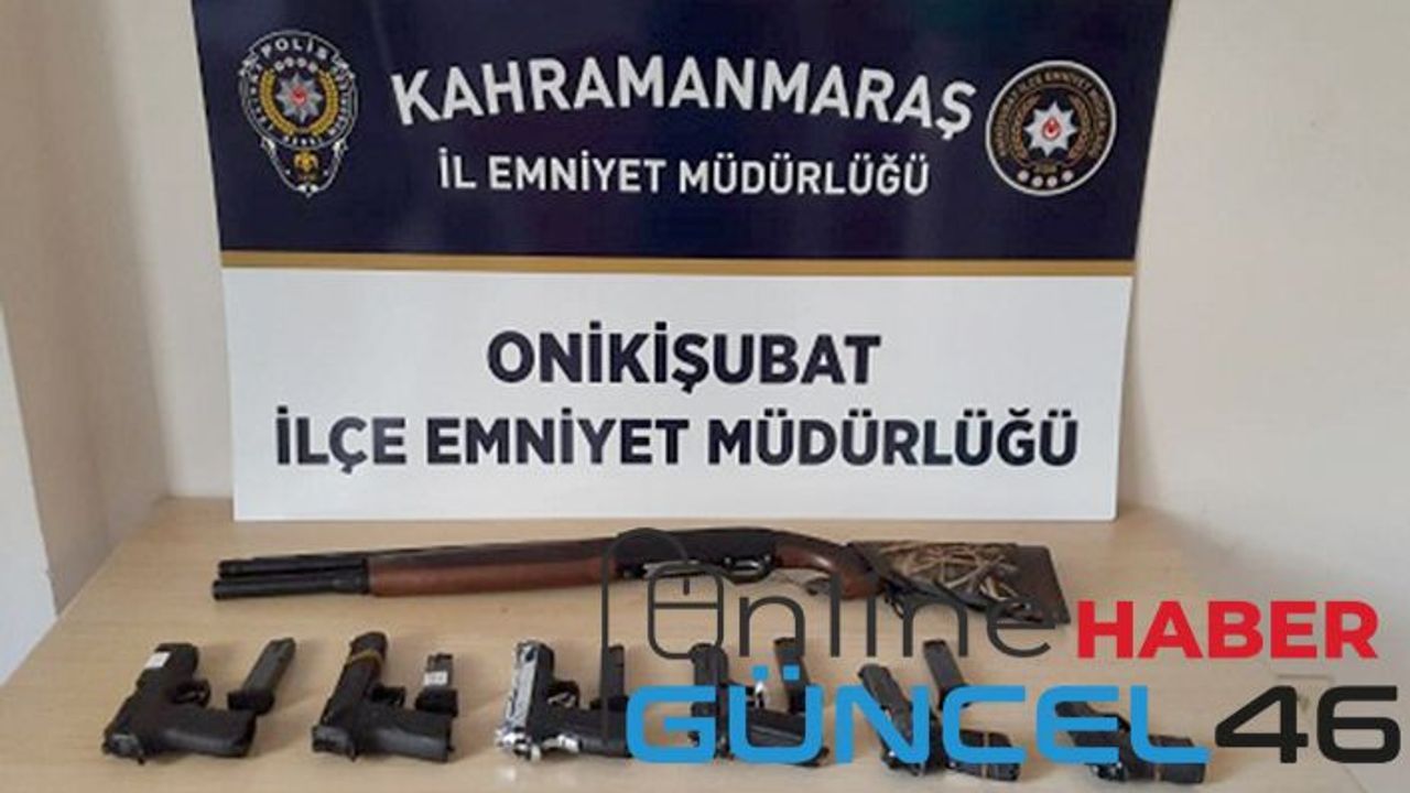 16 şüpheliden 20 silah ele geçirildi