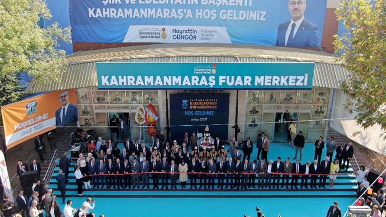 Kahramanmaraş 8. Uluslararası Kitap ve Kültür Fuarı açıldı