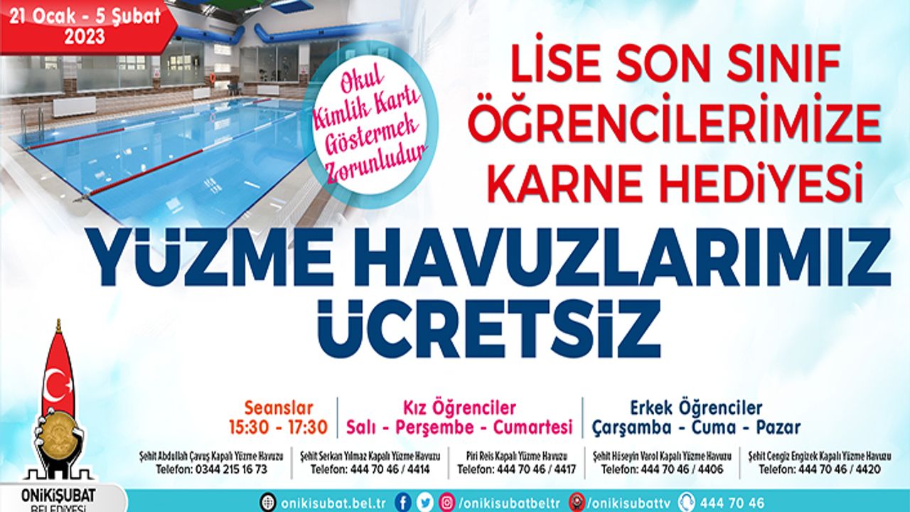 Öğrencilere Onikişubat Belediyesi’nden moral hediyesi