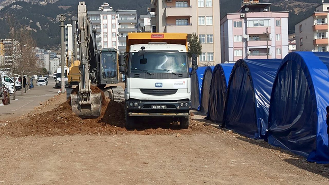 Geçici konaklama alanlarında alt ve üstyapı çalışmaları sürüyor