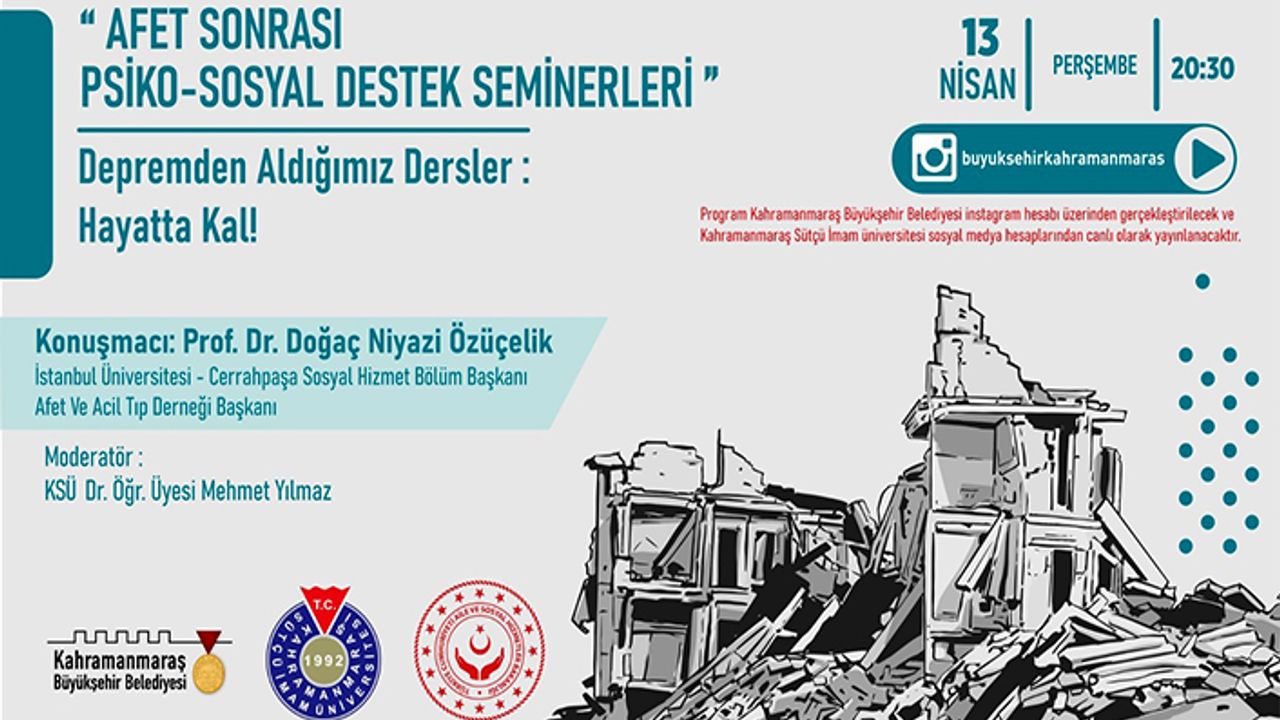 Psiko-Sosyal destek seminerleri başlıyor