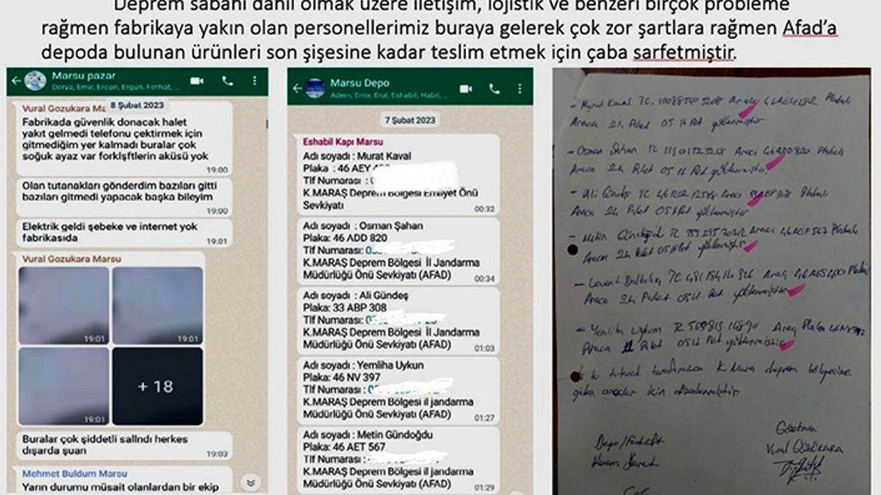 MARSU’dan su dağıtmadığı iddialarına yönelik açıklama