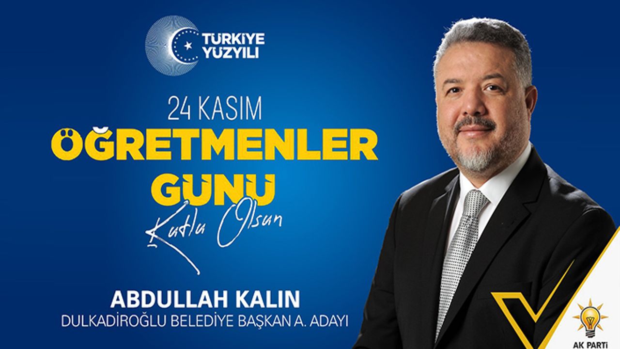 Abdullah Kalın, “Fedakarlığınız sabrınız ve öğrencilerimize olan sevginiz için teşekkürler”