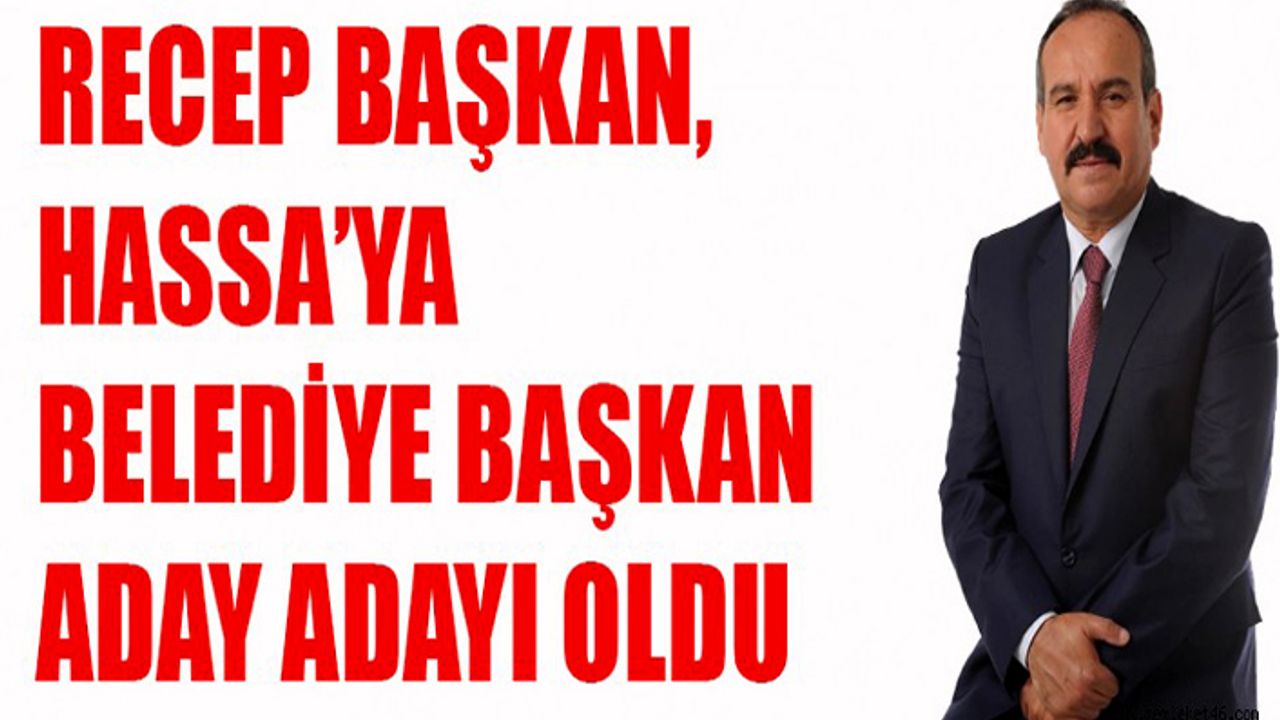 Recep Başkan, belediye başkanlığı için istifa etti