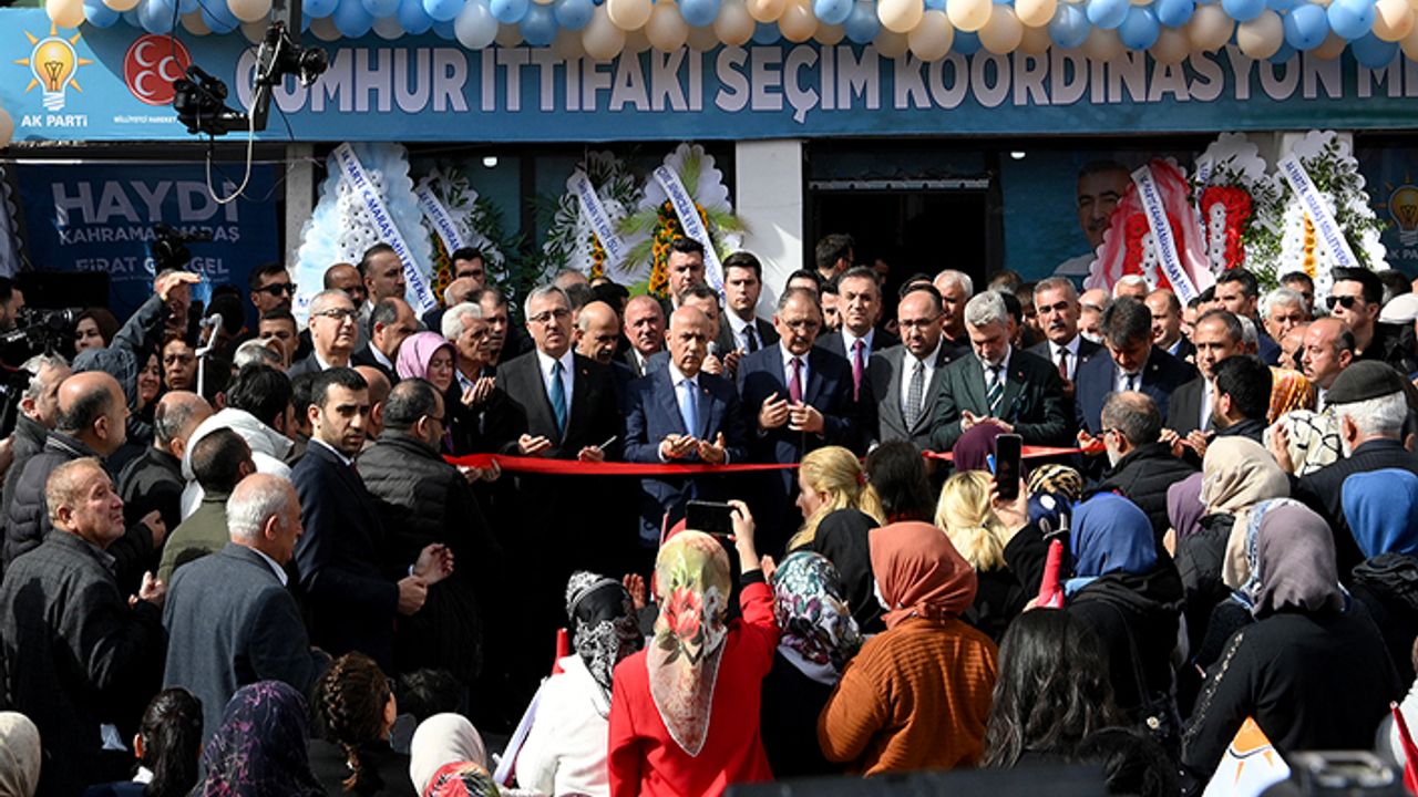 Bakan Özhaseki’nin katılımıyla Pazarcık’ta seçim ofisinin açılışı yapıldı
