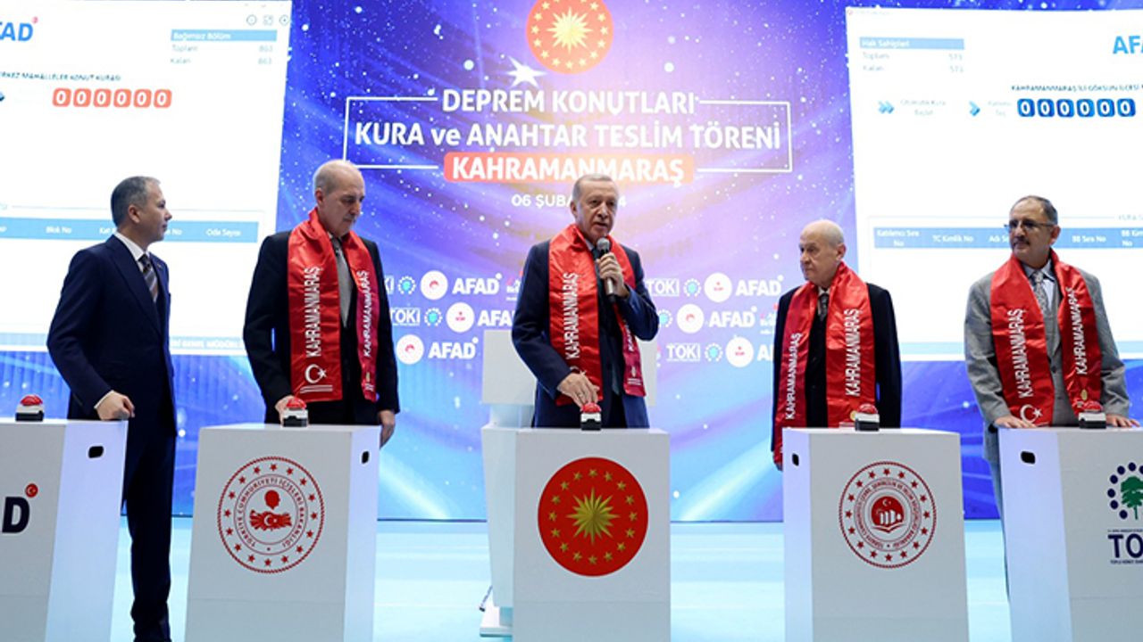Tamamlanan 9 Bin 289 Konutun kurası çekildi
