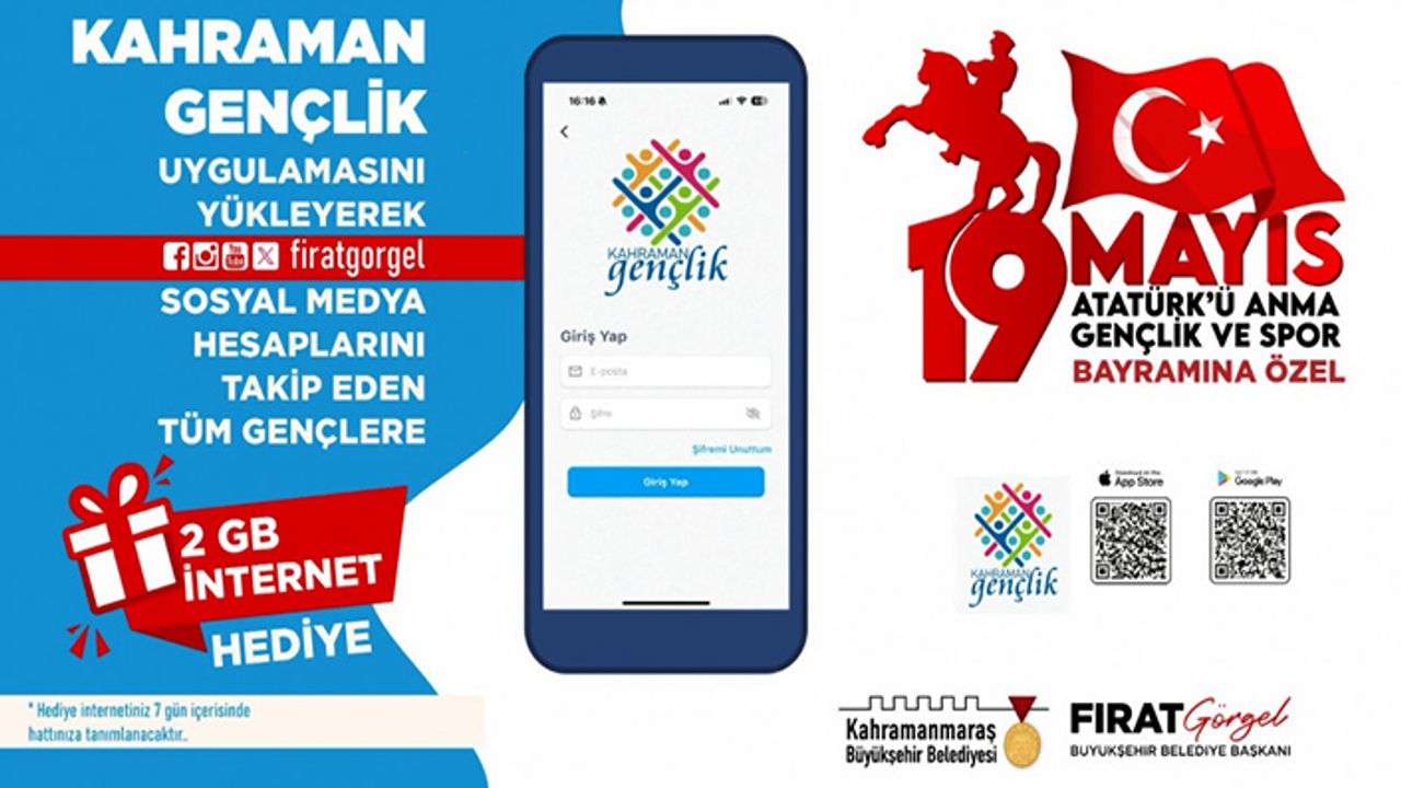 Büyükşehir’den 19 Mayıs’ta Gençlere internet hediyesi