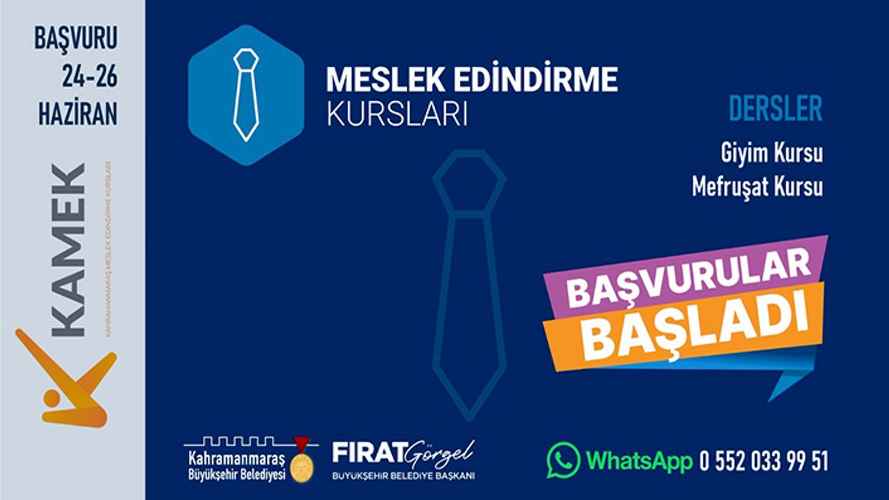 Büyükşehir’in Giyim ve Mefruşat Atölyeleri yeni kursiyerlerini bekliyor