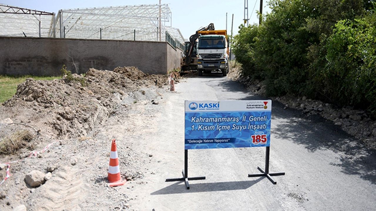 Ayaklıcaoluk’un Yeni İçmesuyu hattının imalatı sürüyor