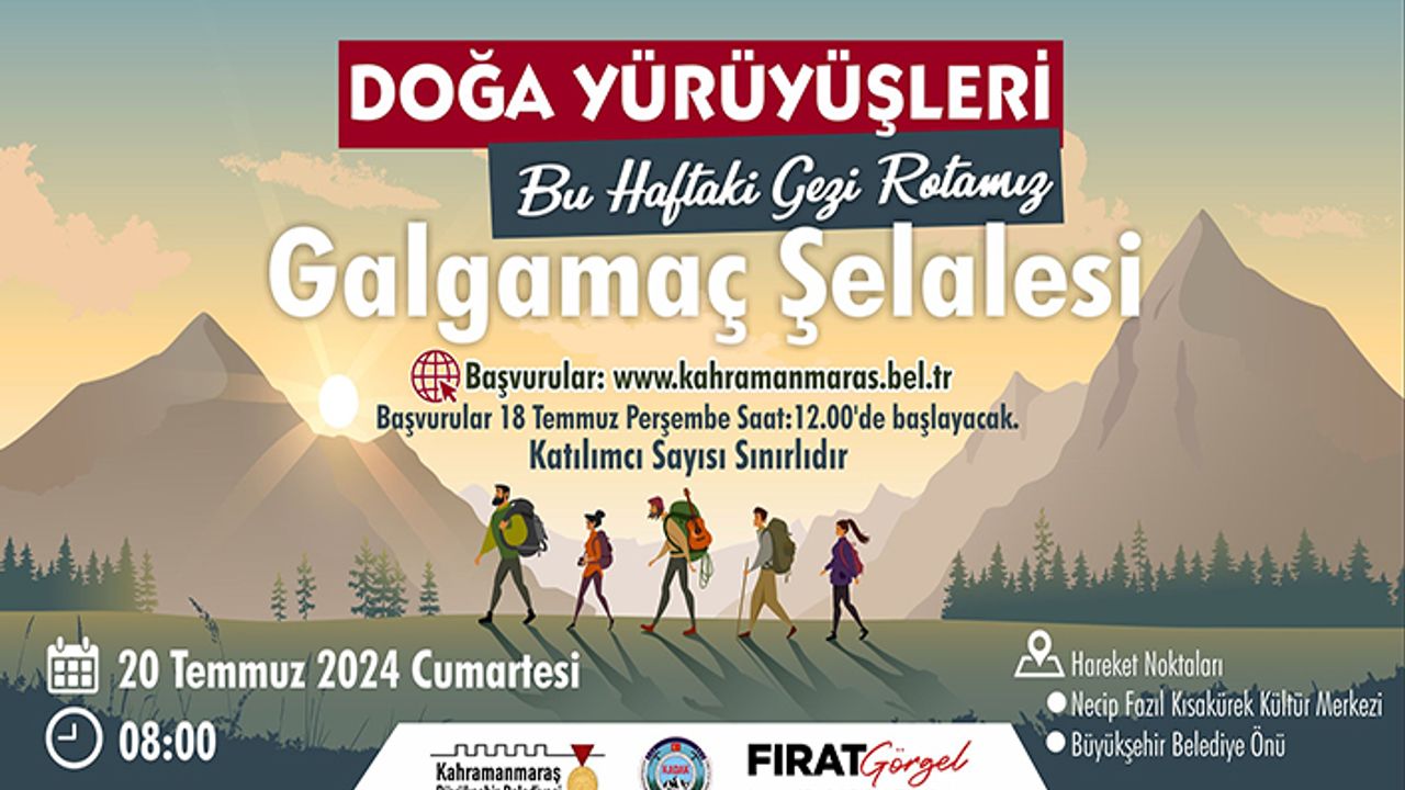 Büyükşehir Yaz Dönemi doğa yürüyüşleri başlıyor