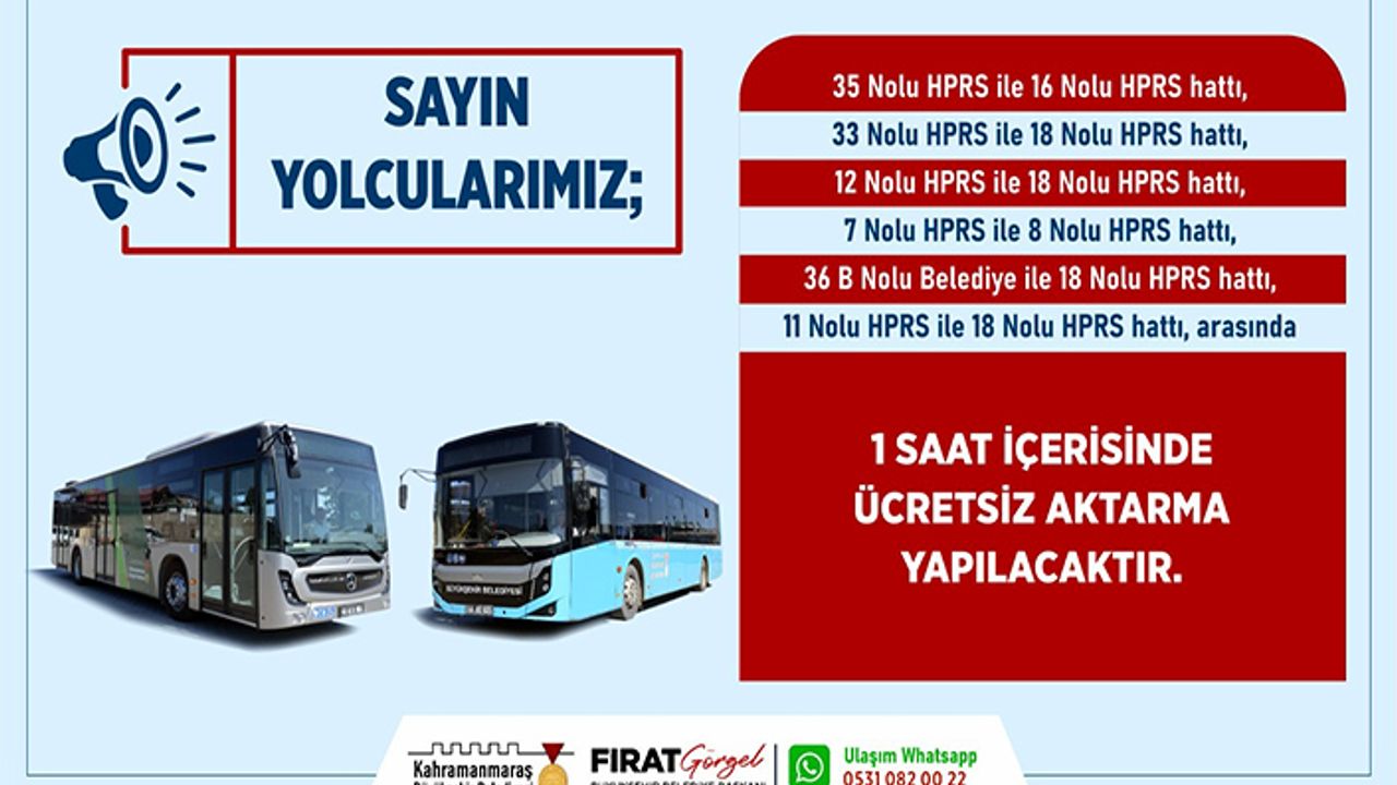 Büyükşehir’den toplu ulaşımda vatandaşlara bir destek daha