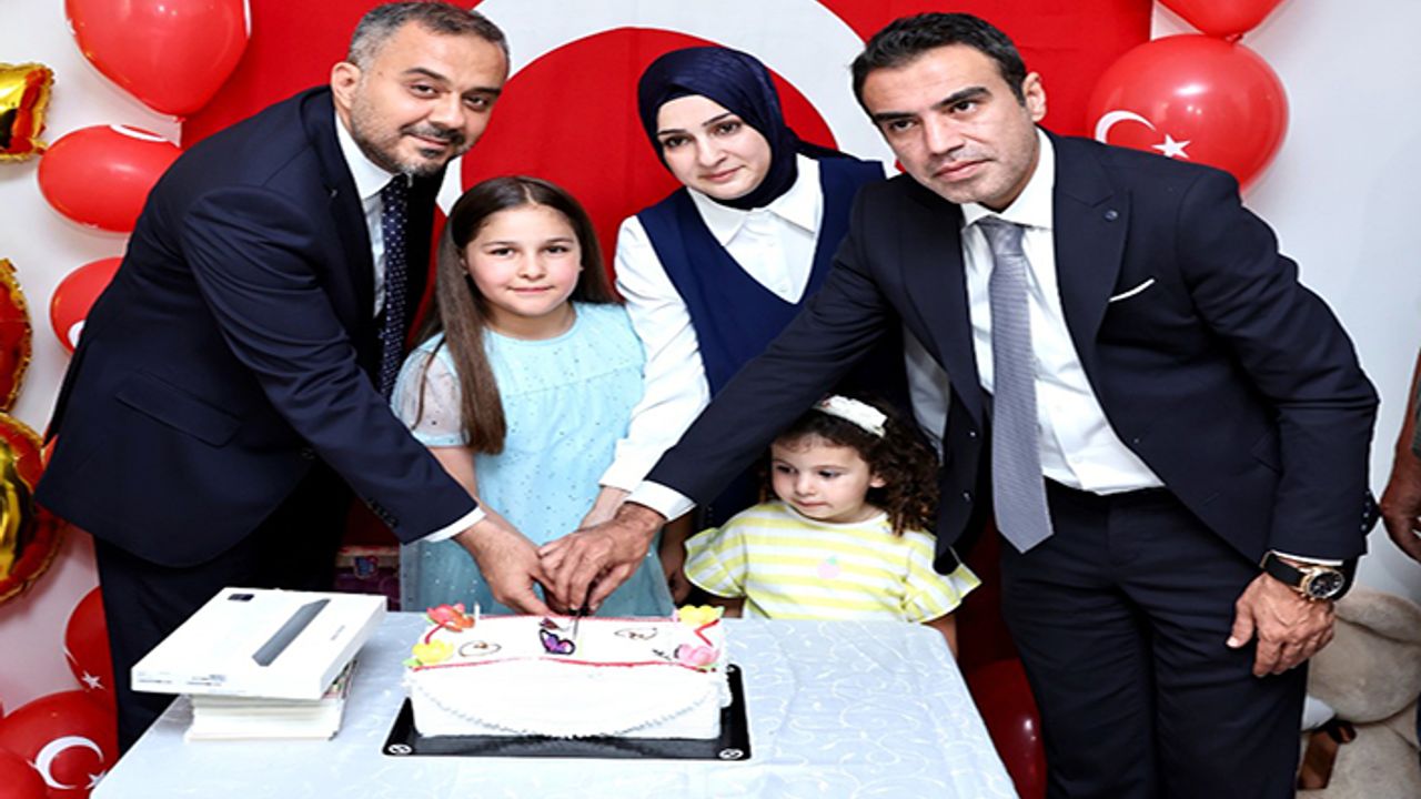 Toptaş’tan şehit Ahmet Yılmaz’ın kızı Elçin Naz’a doğum günü sürprizi