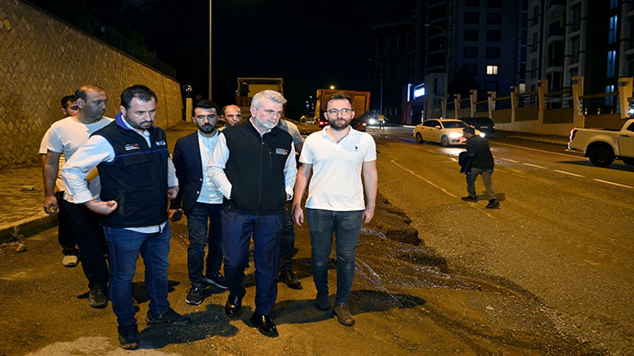 Görgel, Taşkın hasarını gidermeye çalışan ekiplerin başında
