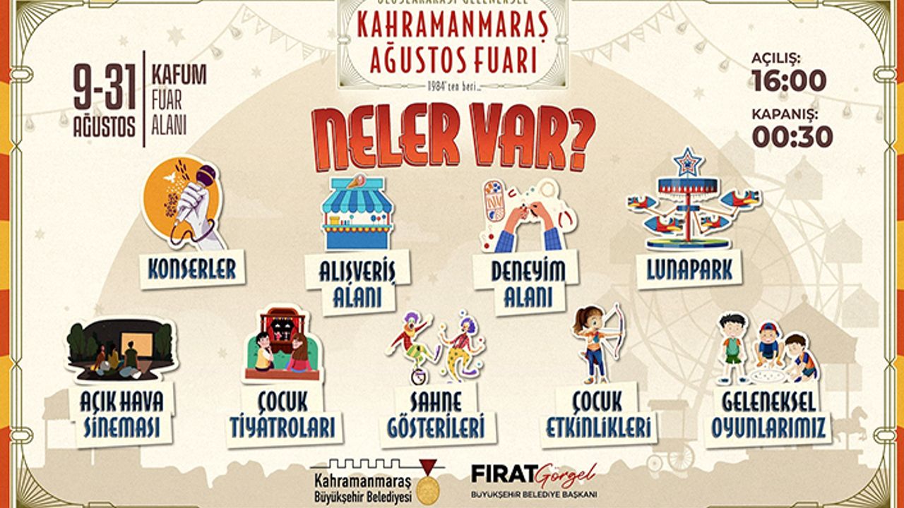 Heyecanla beklenen Fuar Cuma günü 19.30’da açılıyor