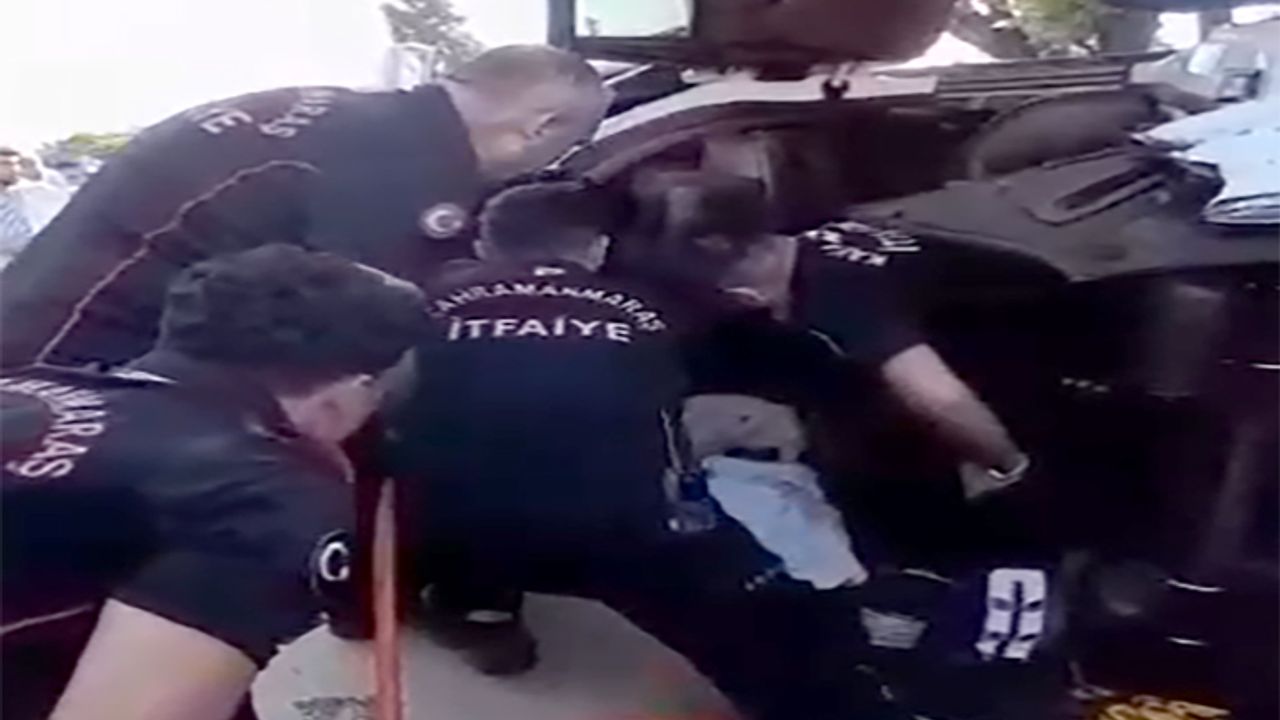 Kahramanmaraş’ta feci kaza: 1 ölü 2 yaralı