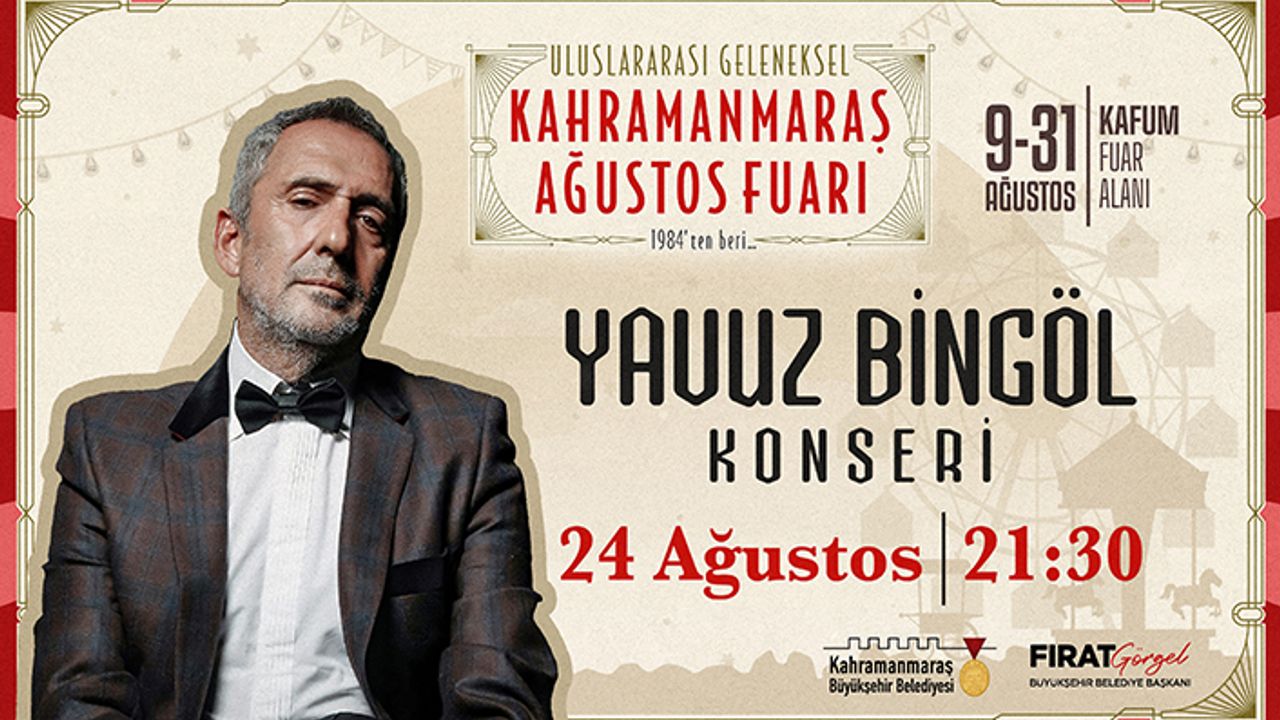 Yavuz Bingöl, unutulmaz eserlerini KAFUM’da seslendirecek