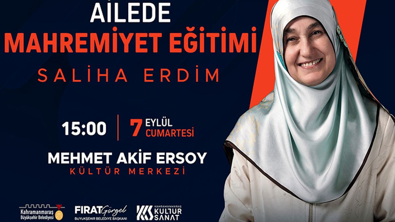 Saliha Erdim, “Ailede Mahremiyet Eğitimi” anlatacak