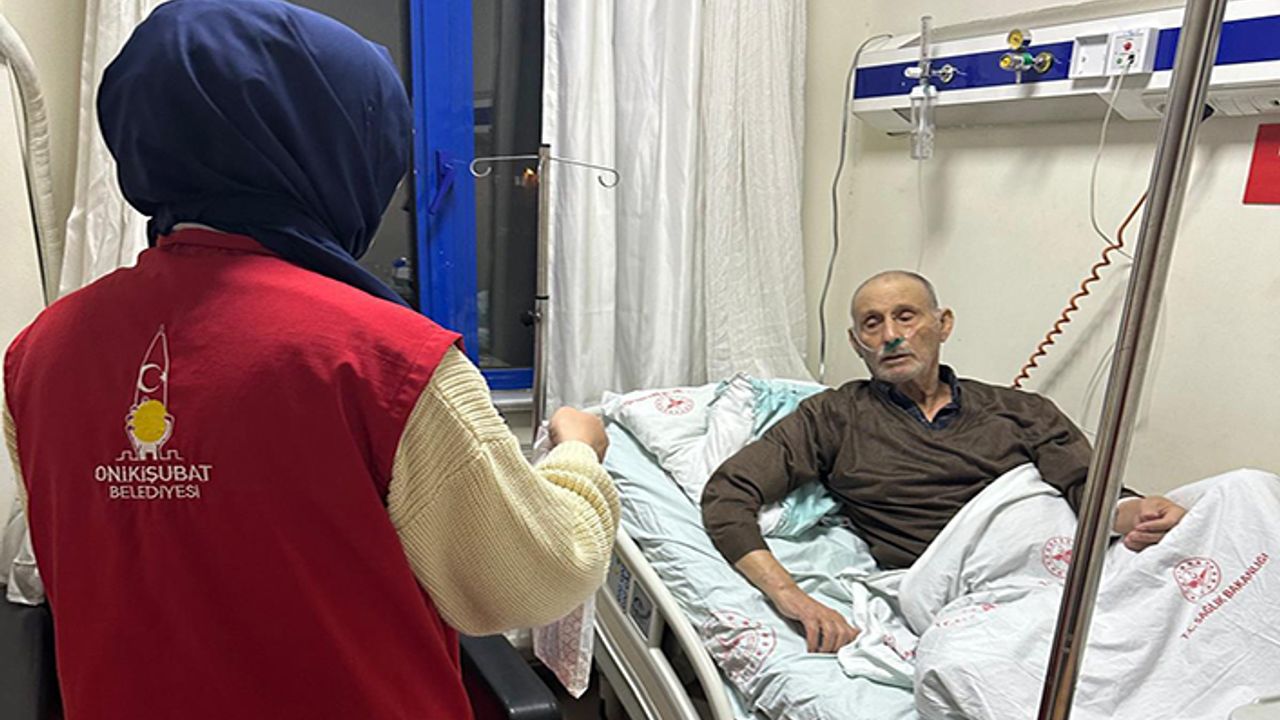 Onikişubat Belediyesi, hasta ve yakınlarına moral oldu