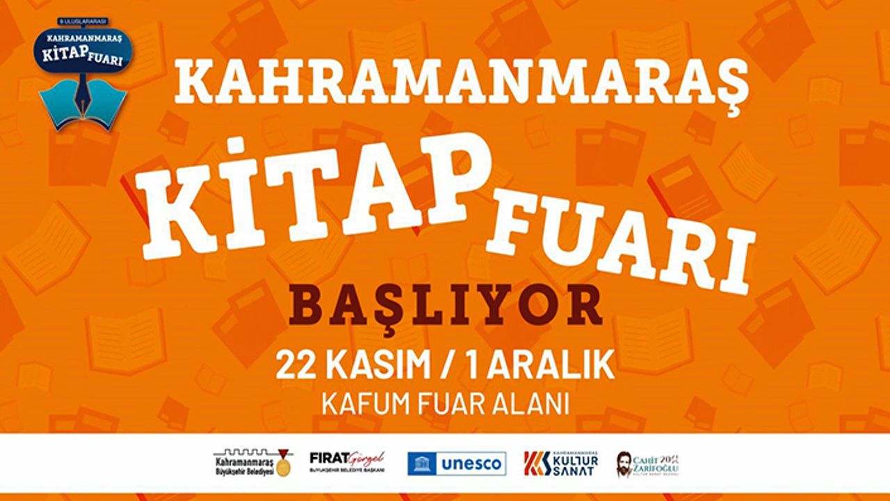 9. Uluslararası Kahramanmaraş kitap fuarı, 22 Kasım’da kapılarını açacak