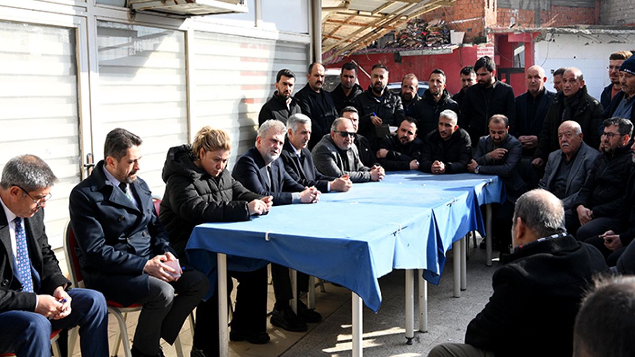 Ünlüer ve Görgel, Derepazarı esnafları ile buluştu