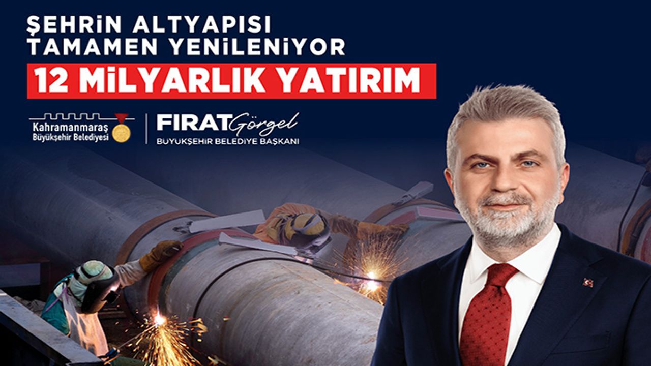Şehrin altyapısı 12 milyar TL’lik yatırımla tamamen yenileniyor