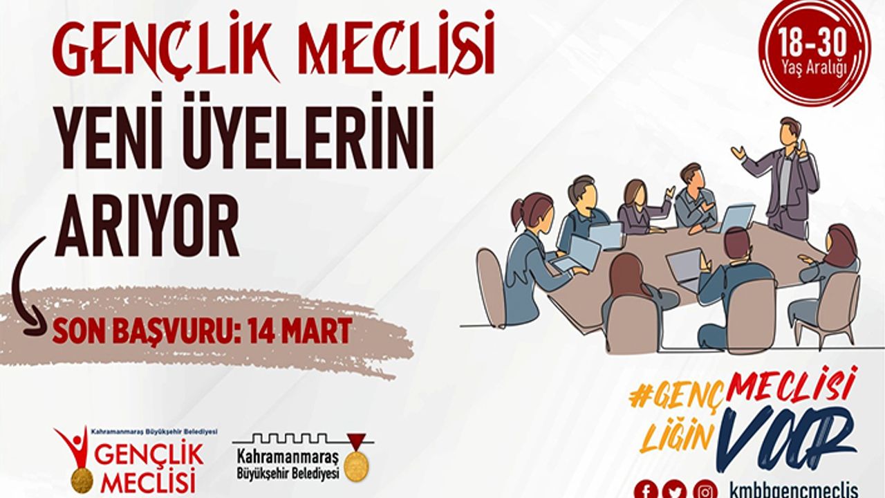 Büyükşehir Belediyesi Gençlik Meclisi başvuruları başladı