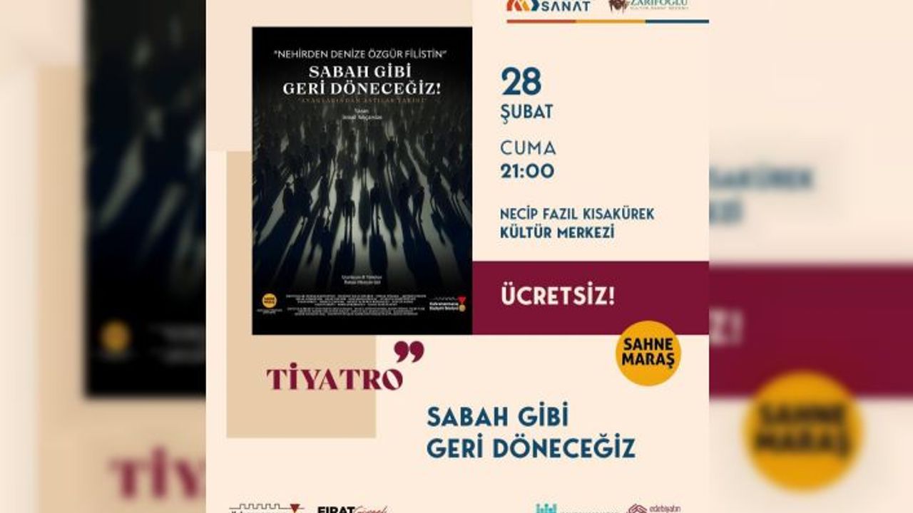 Filistin’in Direnişi Tiyatro sahnesinde