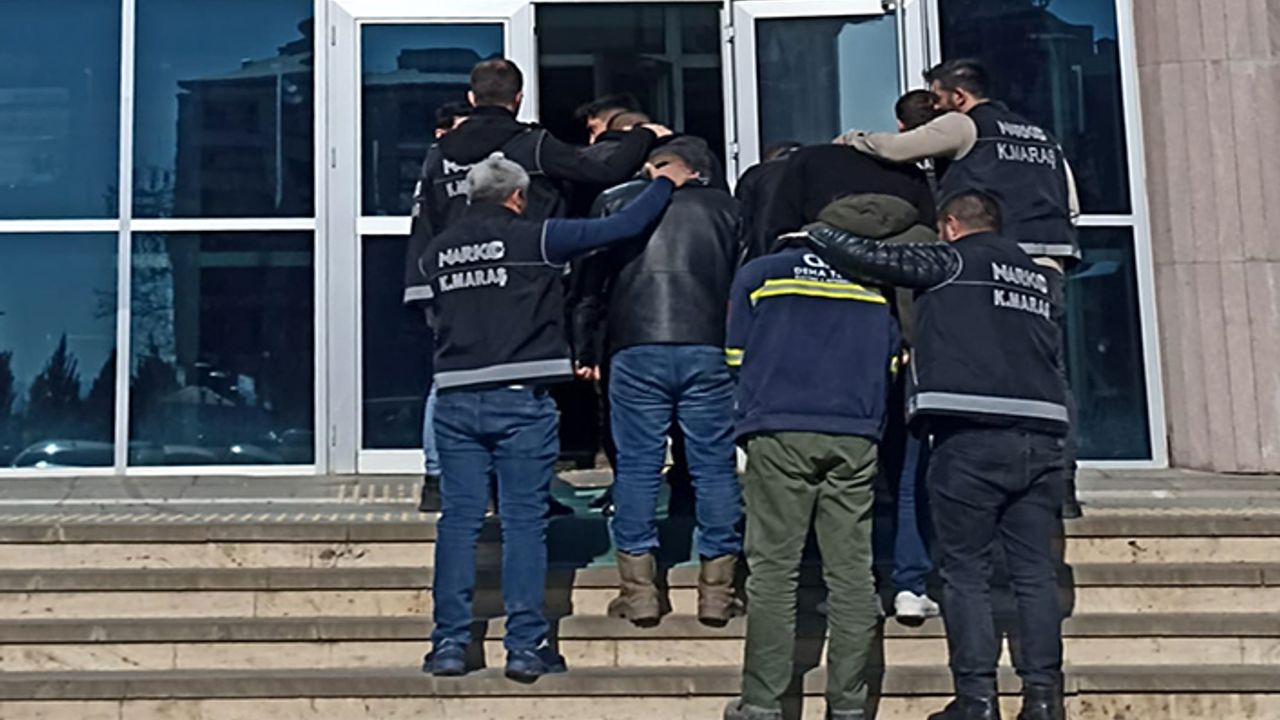 Kahramanmaraş’ta uyuşturucu operasyonu: 12 kişi tutuklandı