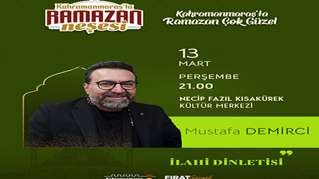 13 Mart’ta İlahi dinletisiyle duygular zirveye çıkacak