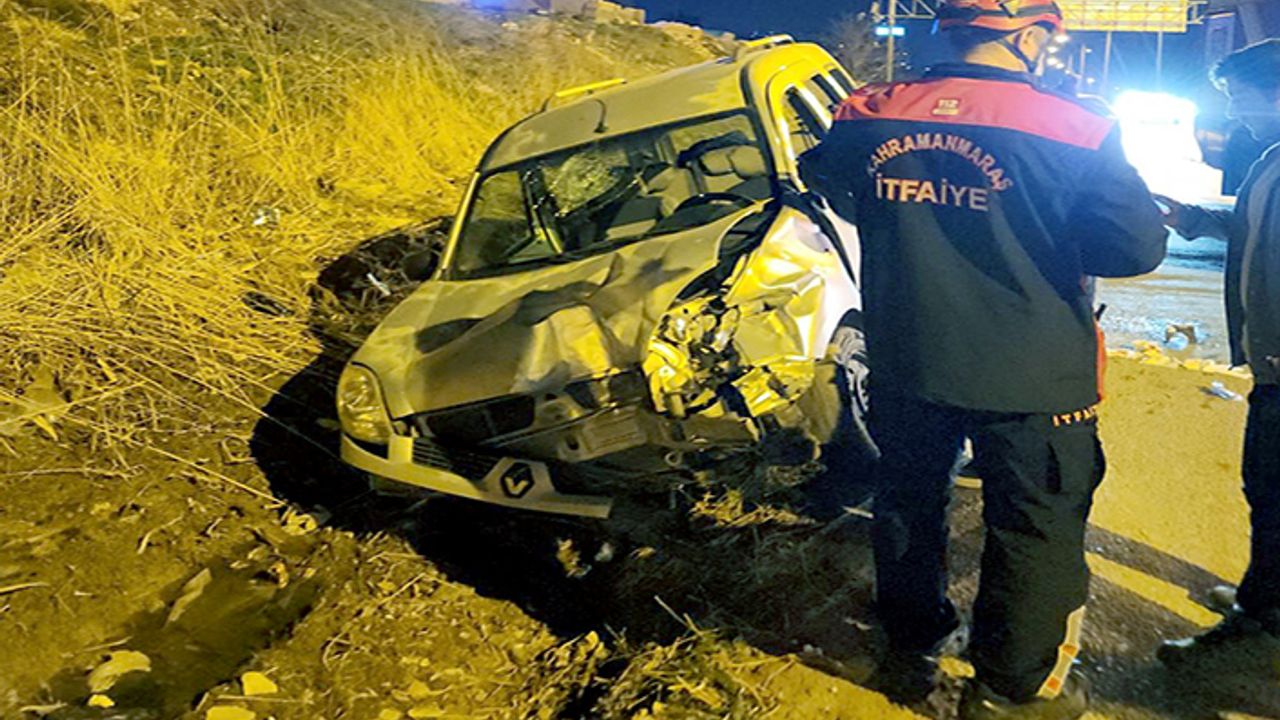 Kahramanmaraş’ta Tır ile hafif ticari araç çarpıştı: 1 yaralı