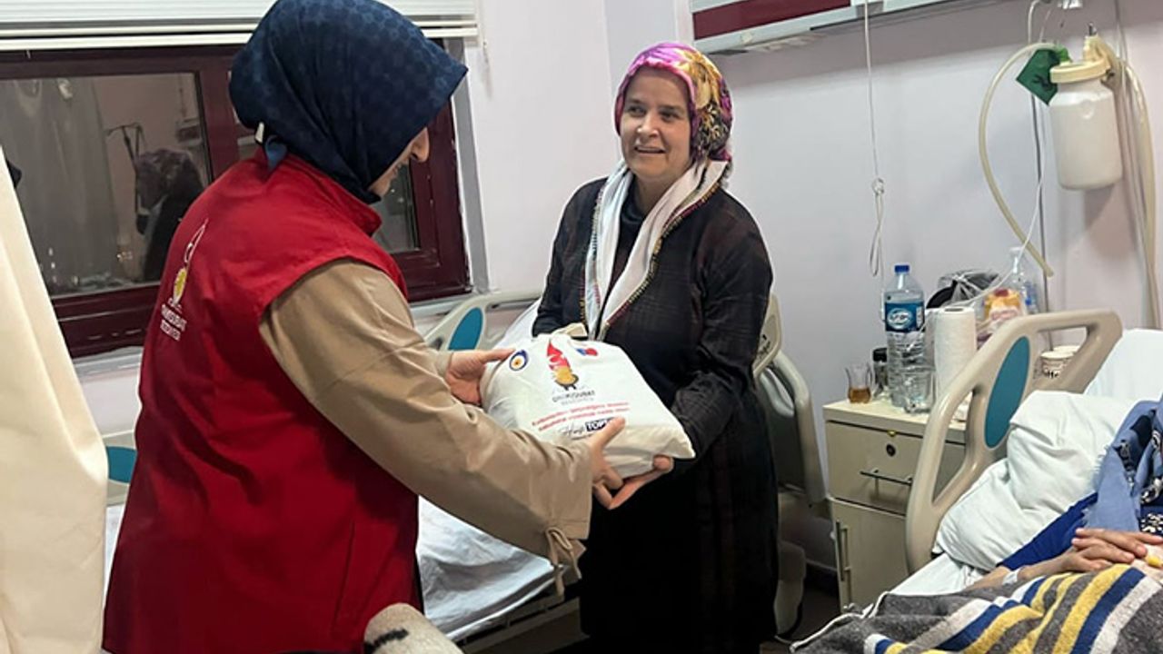 Onikişubat Belediyesi’nden hastalara şifa niyetine hediye