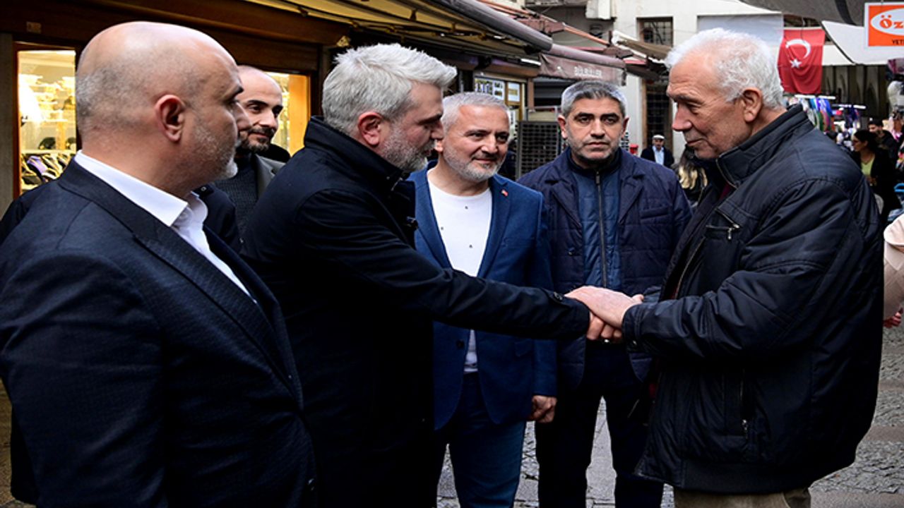 Başkan Görgel, Kapalı Çarşı’da esnaf ve vatandaşlarla bir araya geldi