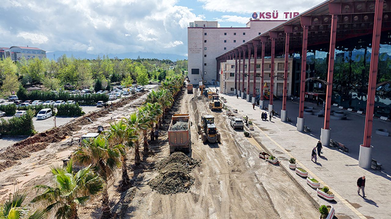 Büyükşehir, üniversite hastanesinin yolunu yeniliyor