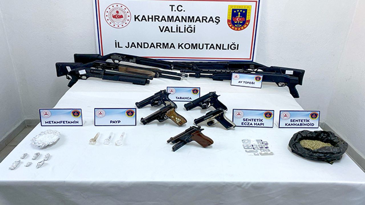 Kahramanmaraş merkezli uyuşturucu operasyonunda 34 kişi tutuklandı