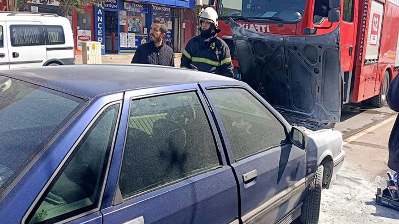 Kahramanmaraş’ta iki ayrı araçta yangın çıktı