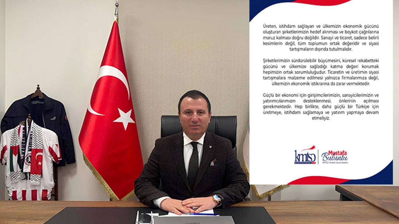 KMTSO Başkanı Buluntu'dan boykot çağrılarına tepki
