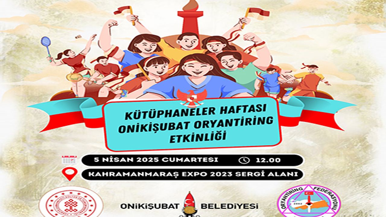Onikişubat Belediyesi’nden Kütüphaneler Haftası’na özel Oryantiring etkinliği